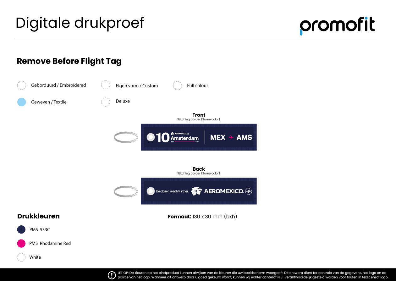 Digitale drukproef Aeromexico